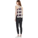 Gray, purple and blue plaids Flowy Camisole Tank Top View2