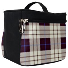 Gray, Purple And Blue Plaids Make Up Travel Bag (big) by ConteMonfrey