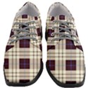 Gray, purple and blue plaids Women Heeled Oxford Shoes View1