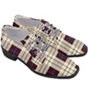 Gray, purple and blue plaids Women Heeled Oxford Shoes View3