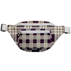 Gray, Purple And Blue Plaids Fanny Pack by ConteMonfrey