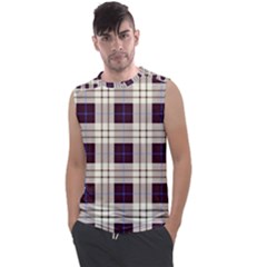 Gray, Purple And Blue Plaids Men s Regular Tank Top by ConteMonfrey