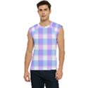 Cotton candy plaids - Blue, pink, white Men s Raglan Cap Sleeve Tee View1