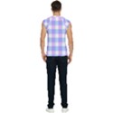 Cotton candy plaids - Blue, pink, white Men s Raglan Cap Sleeve Tee View2