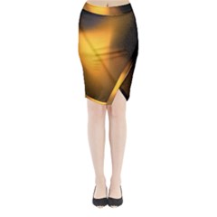 Gnarl Midi Wrap Pencil Skirt by Sparkle