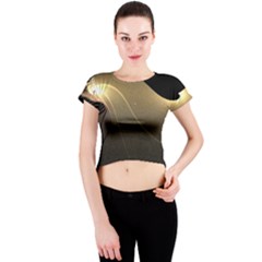 Lightfocus Crew Neck Crop Top by Sparkle