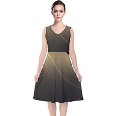 Lightfocus V-neck Midi Sleeveless Dress  by Sparkle