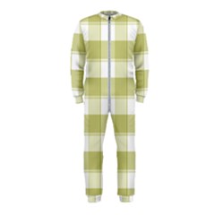 Green Tea Plaids - Green White Onepiece Jumpsuit (kids) by ConteMonfrey