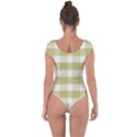 Green tea plaids - Green white Short Sleeve Leotard  View2