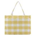 Cute plaids white yellow Medium Tote Bag View1