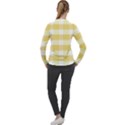 Cute plaids white yellow Women s Pique Long Sleeve Tee View2