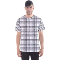 Small White Lines - Plaids Men s Sport Mesh Tee