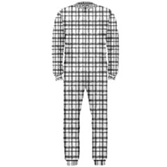 Small White Lines - Plaids Onepiece Jumpsuit (men) by ConteMonfrey