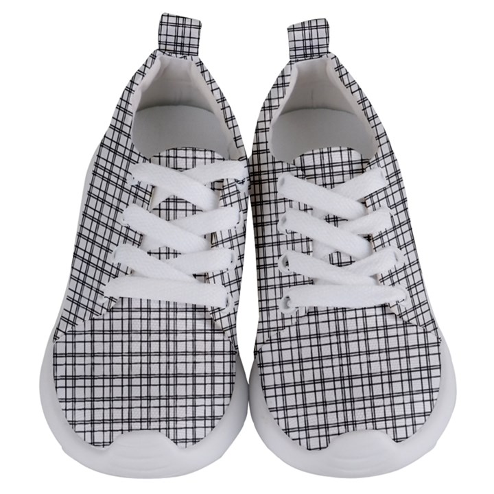 Small White Lines - Plaids Kids  Lightweight Sports Shoes