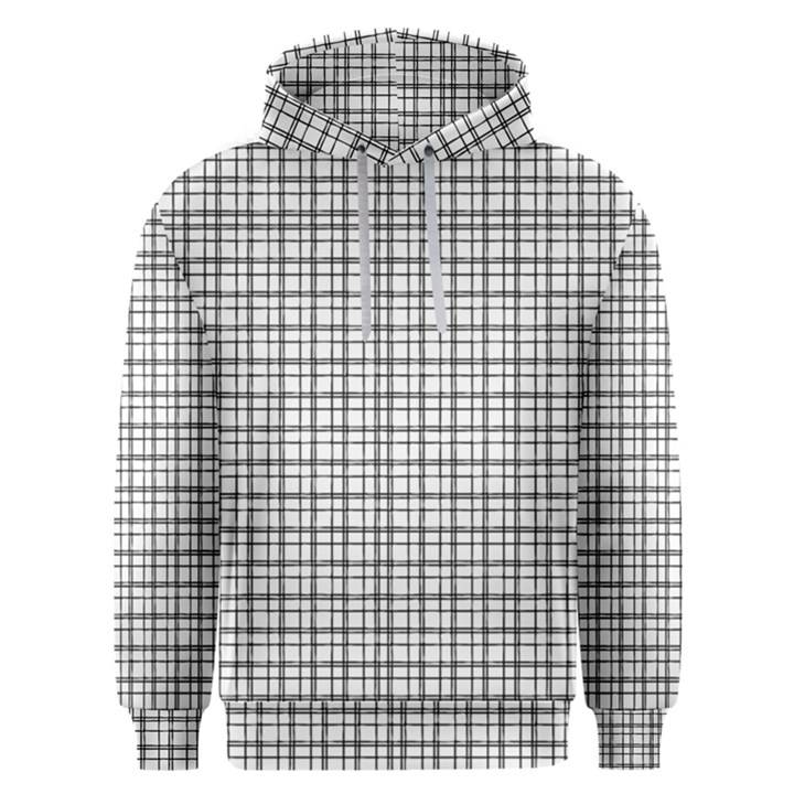 Small White Lines - Plaids Men s Overhead Hoodie