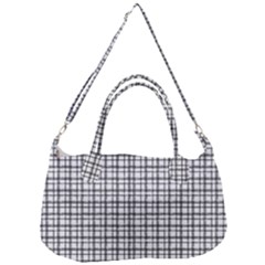 Small White Lines - Plaids Removal Strap Handbag by ConteMonfrey