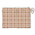 Cute plaids - Brown and white geometrics Canvas Cosmetic Bag (XL) View2