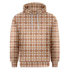 Cute Plaids - Brown And White Geometrics Men s Overhead Hoodie by ConteMonfrey