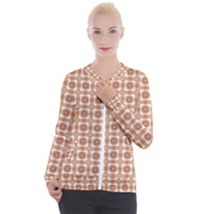 Cute Plaids - Brown And White Geometrics Casual Zip Up Jacket by ConteMonfrey