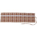 Cute plaids - Brown and white geometrics Roll Up Canvas Pencil Holder (L) View2