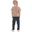 Cute plaids - Brown and white geometrics Kids  Sports Tee View2