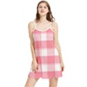 Pink and white plaids Summer Frill Dress View1