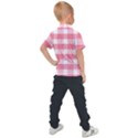 Pink and white plaids Kids  Polo Tee View2