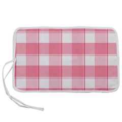 Pink And White Plaids Pen Storage Case (s) by ConteMonfrey