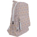 Portuguese Vibes - Brown and white geometric plaids Travelers  Backpack View2