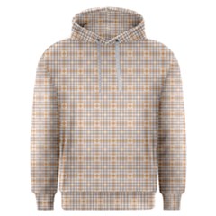 Portuguese Vibes - Brown And White Geometric Plaids Men s Overhead Hoodie by ConteMonfrey