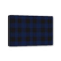 Black and dark blue plaids Mini Canvas 6  x 4  (Stretched) View1