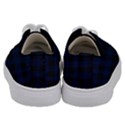 Black and dark blue plaids Kids  Low Top Canvas Sneakers View4