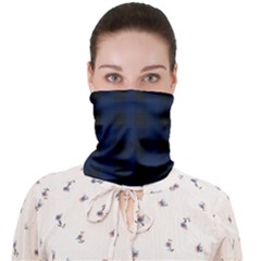 Black And Dark Blue Plaids Face Covering Bandana (adult) by ConteMonfrey