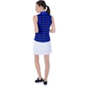 Black and bic blue plaids Women s Sleeveless Polo Tee View2