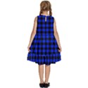 Black and bic blue plaids Kids  Frill Swing Dress View4