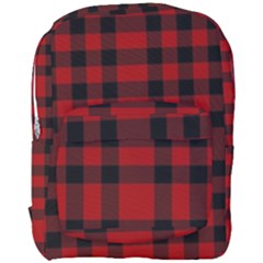 Red And Black Plaids Full Print Backpack by ConteMonfrey