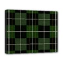 Modern Green Plaid Deluxe Canvas 20  x 16  (Stretched) View1