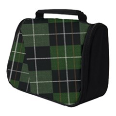 Modern Green Plaid Full Print Travel Pouch (small) by ConteMonfrey