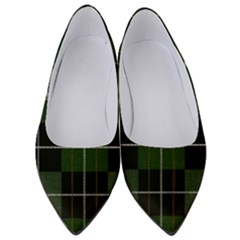 Modern Green Plaid Women s Low Heels by ConteMonfrey