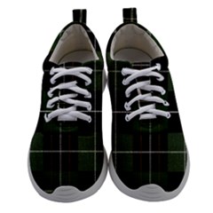 Modern Green Plaid Athletic Shoes by ConteMonfrey