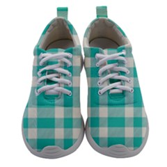 Turquoise Small Plaids  Athletic Shoes by ConteMonfrey