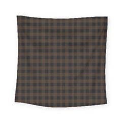 Brown And Black Small Plaids Square Tapestry (small) by ConteMonfrey