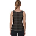 Brown and black small plaids Velvet Tank Top View2