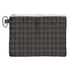 Brown And Black Small Plaids Canvas Cosmetic Bag (xl) by ConteMonfrey