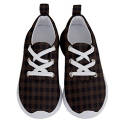 Brown And Black Small Plaids Running Shoes by ConteMonfrey