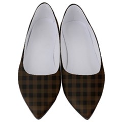 Brown And Black Small Plaids Women s Low Heels by ConteMonfrey