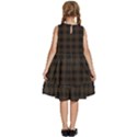 Brown and black small plaids Kids  Frill Swing Dress View4