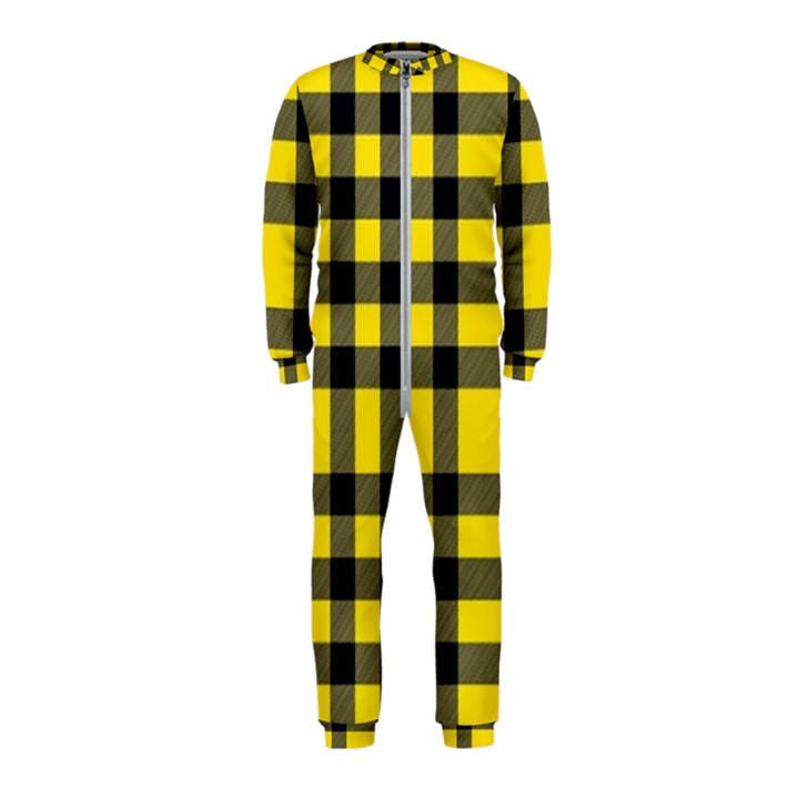 Yellow Plaids Straight OnePiece Jumpsuit (Kids)