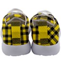 Yellow Plaids Straight Kids Athletic Shoes View4