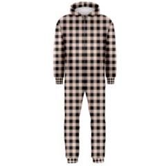 Purple Black Small Plaids Hooded Jumpsuit (men) by ConteMonfrey